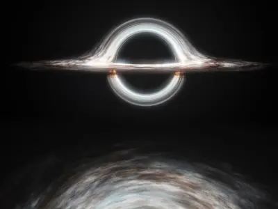  Volumetric Cosmic Black Hole Animated For Blender 