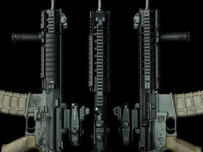 M4 Assault rifle Low-poly 3D model buy