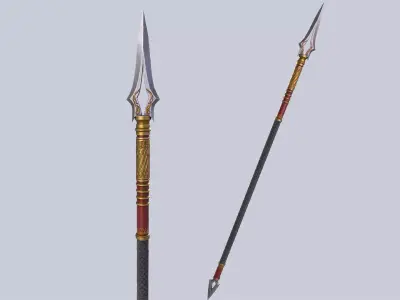 Draconic spear Low-poly 3D model purchase