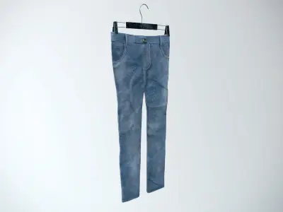 Industrial jeans 3D model