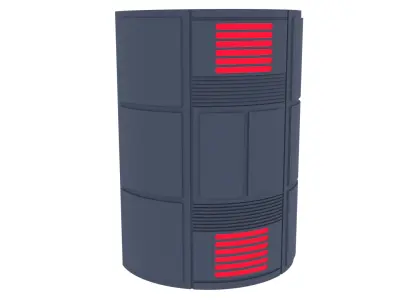 Death Star Large Red Pillar 1-6 scale Hottoys  3D print model