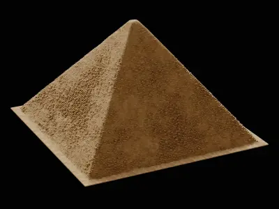 EGYPTIAN PYRAMID ANCIENT EGYPT TEMPLE TOMB COLLECTION Low-poly 3D model