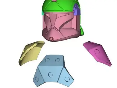 AT-TE Realistic Gunner Full Size Helmet 3D print model