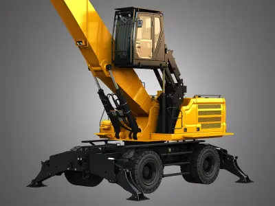 MH3050 Wheel Material Handler 3D model