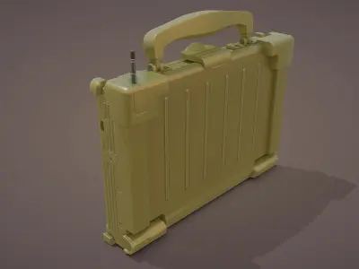 Tactical Laptop Low-poly 3D model