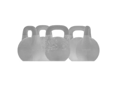 Compteton Kettlebells ALL Weights Low-poly 3D model