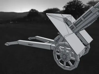 Howitzer Obice da 75  3D model