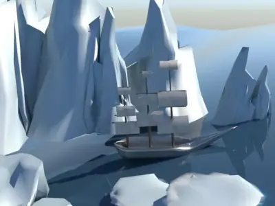 Ship in Ice 3D model