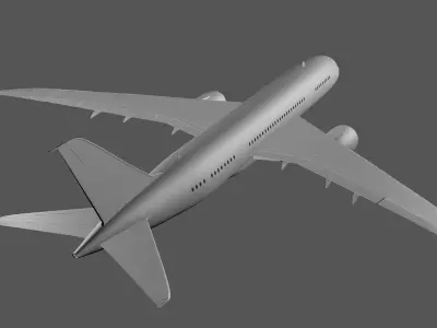 Airplane boeing - boeing 3D model