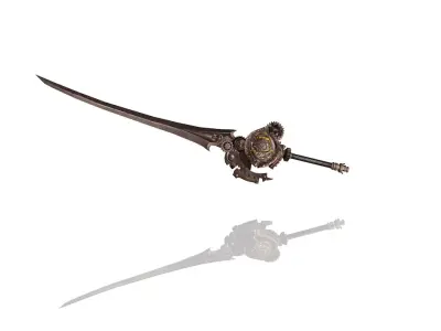 Steampunk Sword 3D model