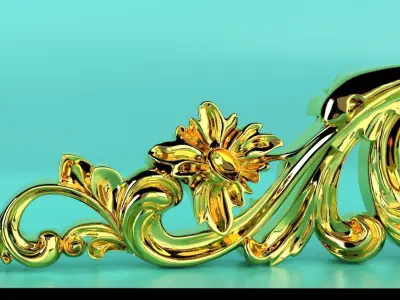 Hand carved piece 3D model