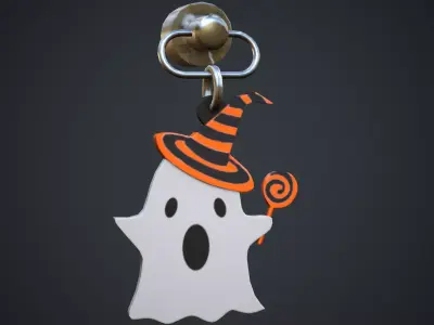 Ghost Weapon Charm - Low Poly Game Ready Low-poly 3D model