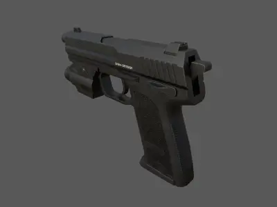 Handgun - USP Glock Game Model for games Low-poly 3D model