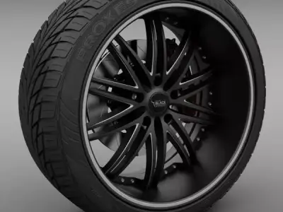 Savini Forged BS-4 Wheel 3D model
