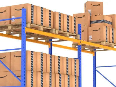 Amazon Warehouse Rack 3D model