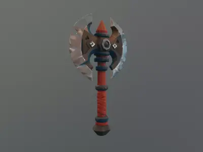 stylized weapons 3D model