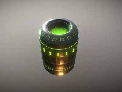 Sci Fi Barrels FREE DOWNLOAD Free low-poly 3D model