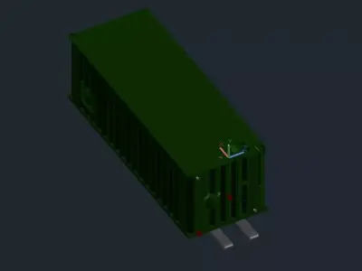 Frac Tank 3D model