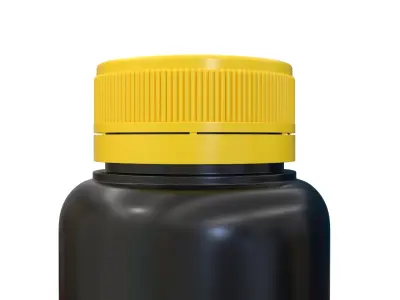 Pill Bottle with 3D Product Mockup 3D model