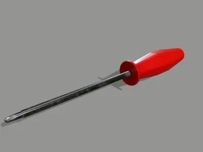 screwdriver Low-poly 3D model 48