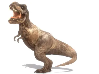 Tyrannosaurus Rex Animated Low-poly 3D model