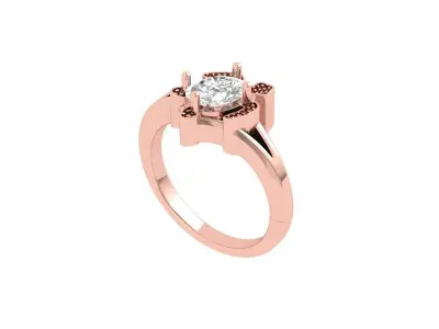 Tortoise Oval Ring 3D print model
