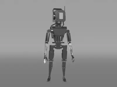 Robot Chester Free low-poly 3D model