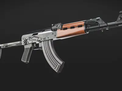 M70 Assault Rifle Low-poly 3D model