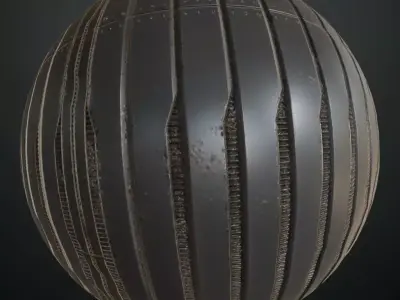 Dark Rusted Sci-fi Vented Panel PBR Seamless Texture