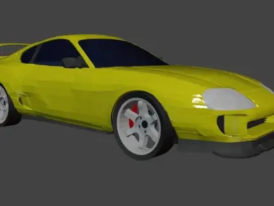 toyota supra mk4  Free low-poly 3D model