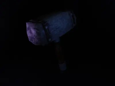 hammer 3D Free low-poly 3D model