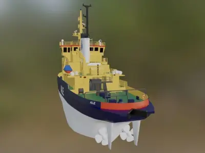 Swedish Icebreaker Ale Low-poly 3D model