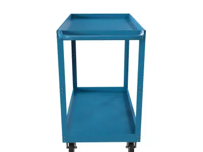 Blue Cart Realistic Low-poly 3D model