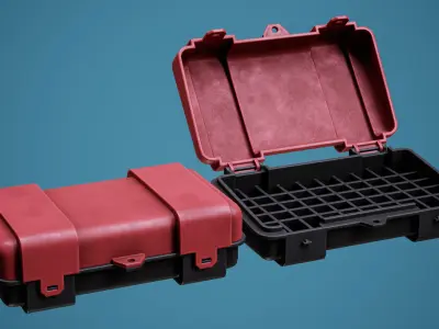 Mini Ammo Box Low-poly 3D model