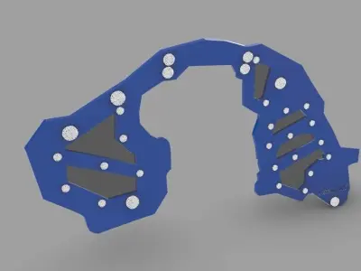 Guardabarro para 4runner adaptable Low-poly 3D model