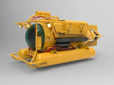 Submersible Underwater Vehicle 3D model