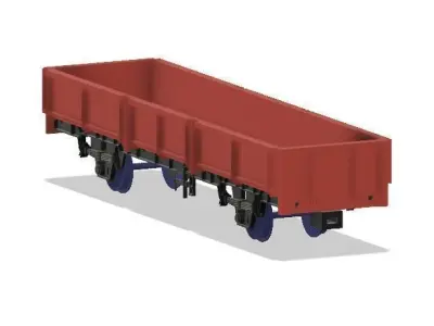 OO Model Railway BR OCA Ballast Wagon 3D print model