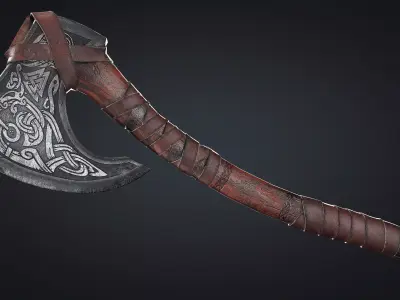 Viking axe Free 3D model