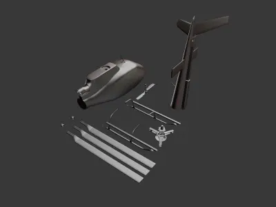 Airbus H125 Helicopter 3D print model