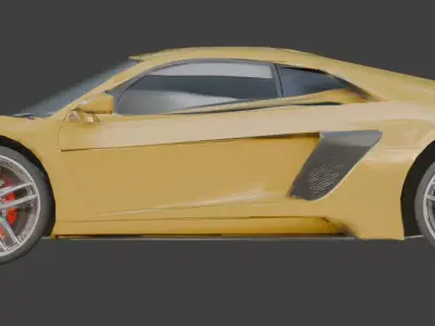 NFS Racing car low poly Low-poly 3D model