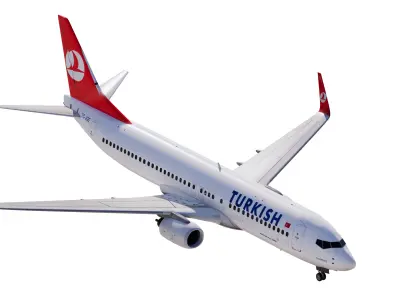 Turkish Airlines Boeing 737-800 3D model