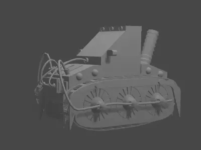 Truck with wires  3D print model