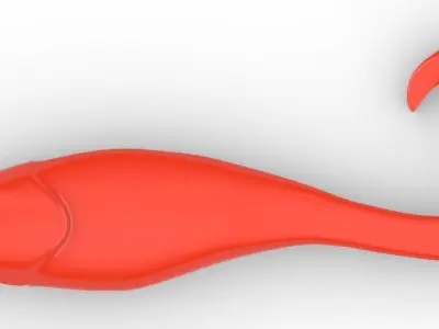 3d mold plastic lure 3D model