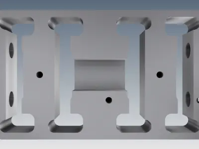 CoreGrip holder blokk top 3D model