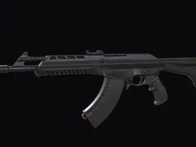 Valorant Vandal Assault Rifle PBR Low-poly 3D model