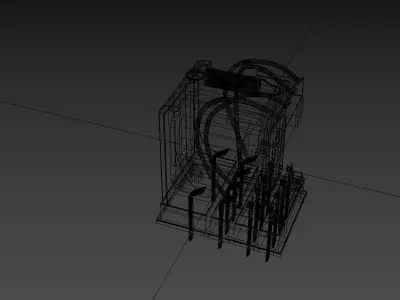 Electromagnetic Relay Low-poly 3D model