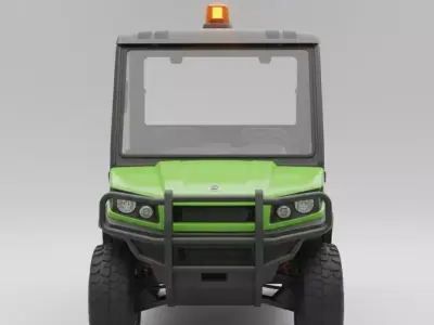 Bright Green Utility Vehicle 3D model