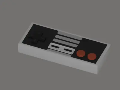 Classic Controller Low-poly 3D model