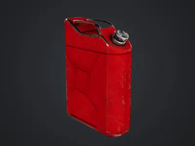 Fuel Can Low-poly 3D model purchase