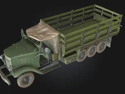 Army Supply Truck  Military Logistics Vehicle  3D model